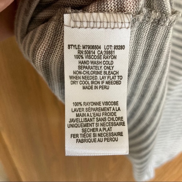 Tahari Striped High-low Top - Picture 7 of 8